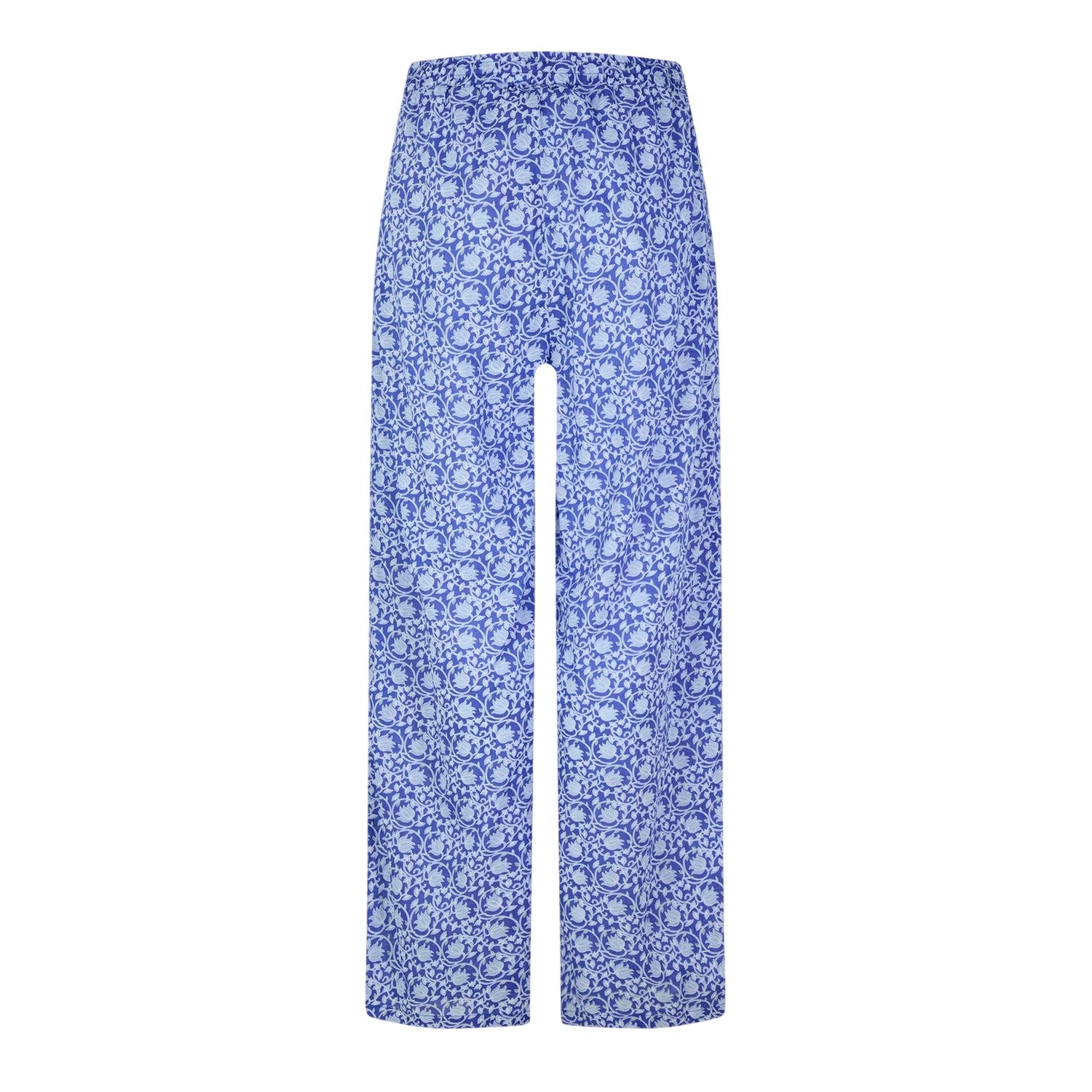 Dresden Blue - Back - Vero Moda Womens-Ladies Lyca Floral Wide Leg Trousers