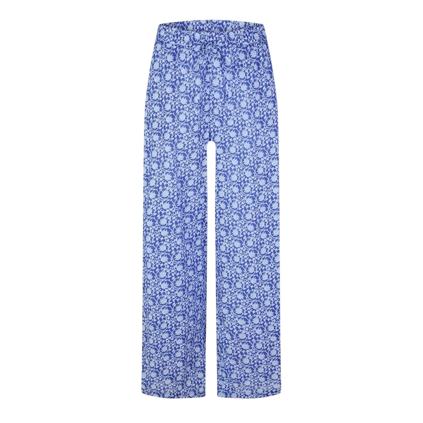 Dresden Blue - Front - Vero Moda Womens-Ladies Lyca Floral Wide Leg Trousers