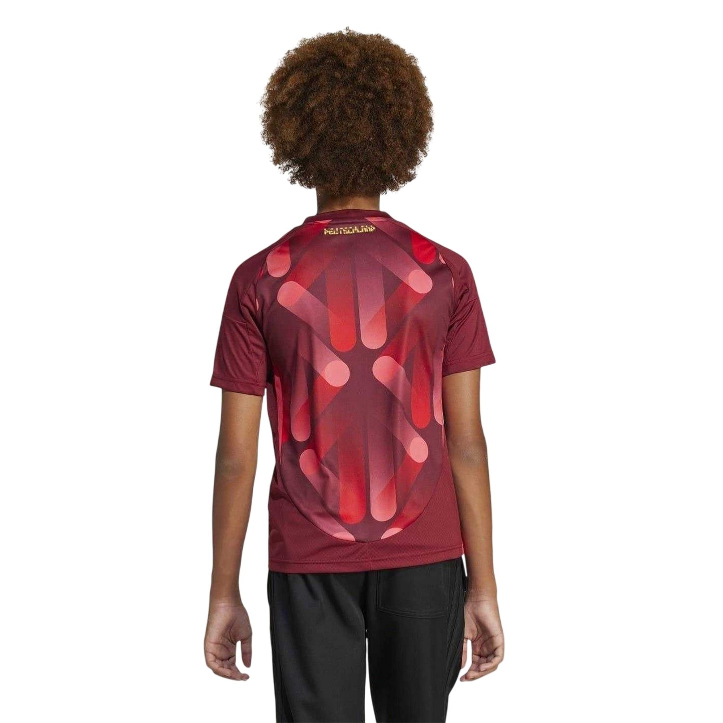 Burgundy - Back - Adidas Childrens-Kids 2025 Germany DFB Away Jersey
