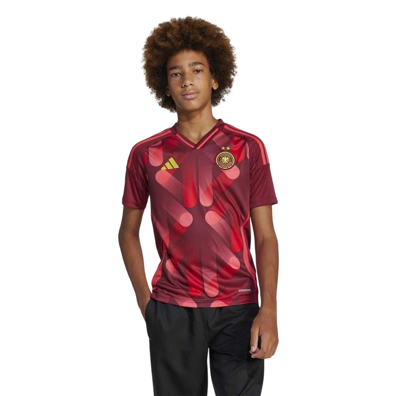 Burgundy - Lifestyle - Adidas Childrens-Kids 2025 Germany DFB Away Jersey