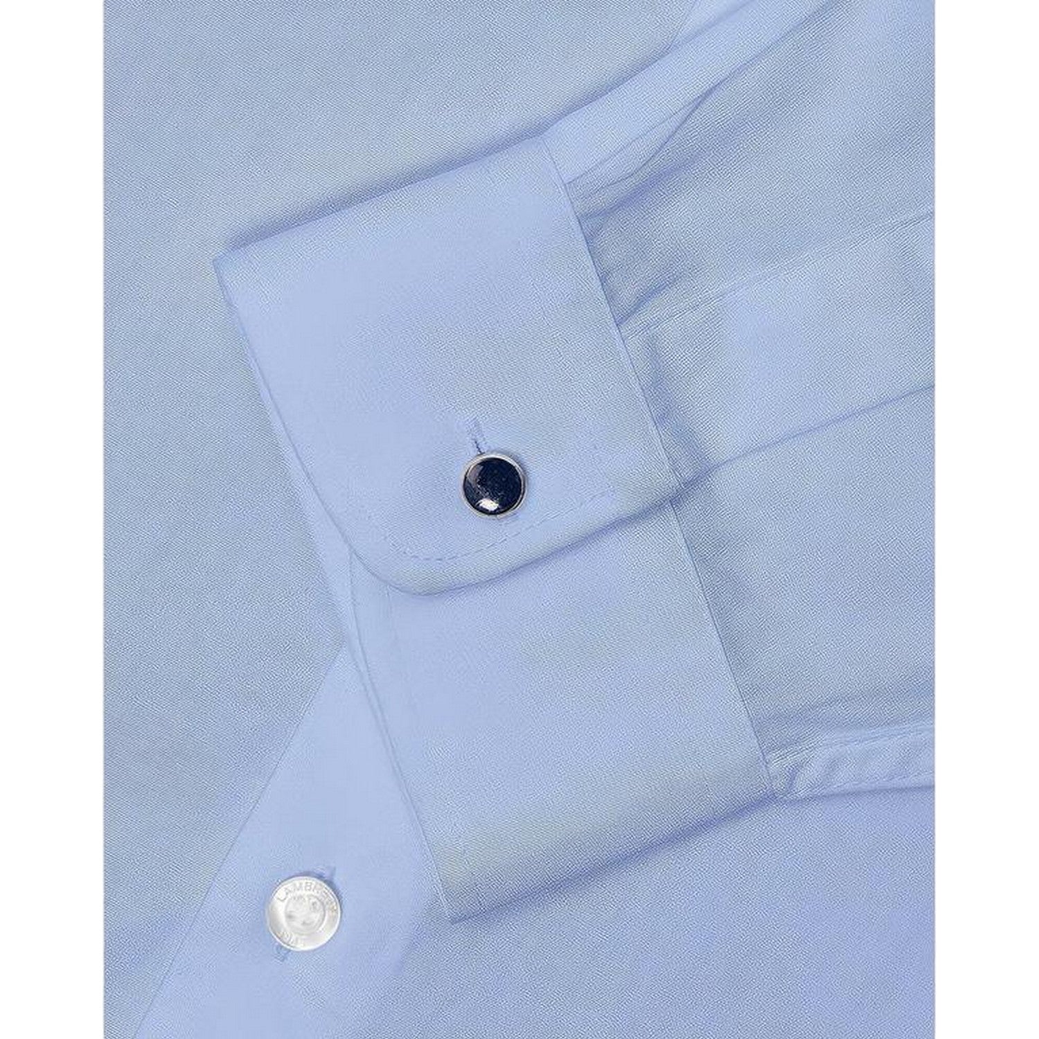 Sky Blue - Side - Lambretta Mens Regular Long-Sleeved Formal Shirt
