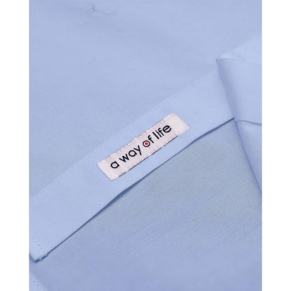 Sky Blue - Lifestyle - Lambretta Mens Regular Long-Sleeved Formal Shirt