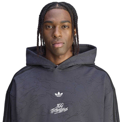 Carbon - Side - Adidas Mens Originals 100 Thieves Hoodie