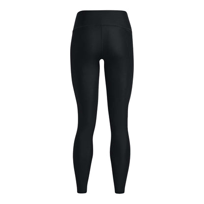 Black - Back - Under Armour Womens-Ladies HeatGear Reflective Leggings