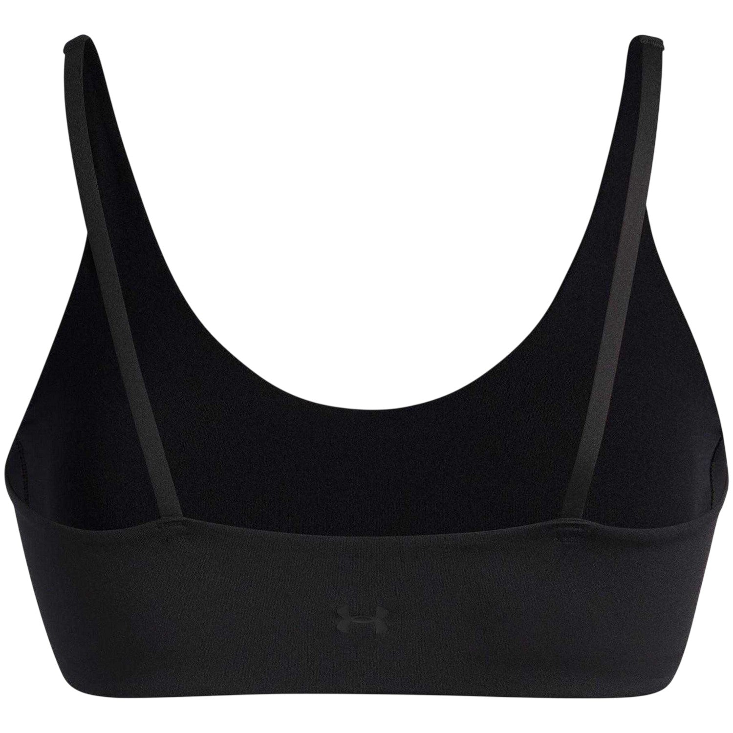 Black - Back - Under Armour Womens-Ladies Non-Wired Sports Bra