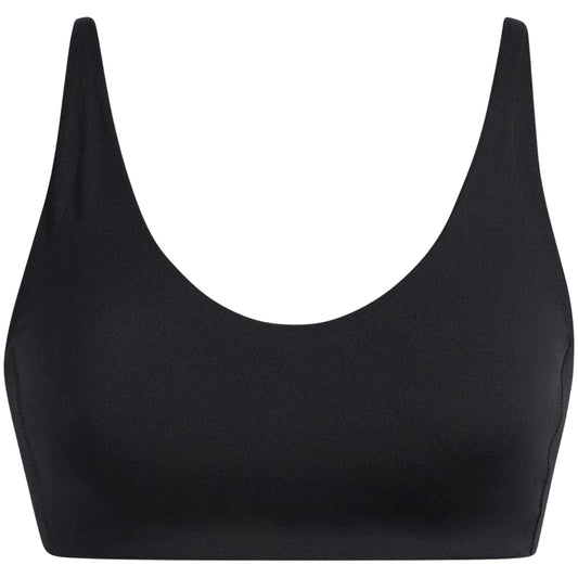 Black - Front - Under Armour Womens-Ladies Non-Wired Sports Bra