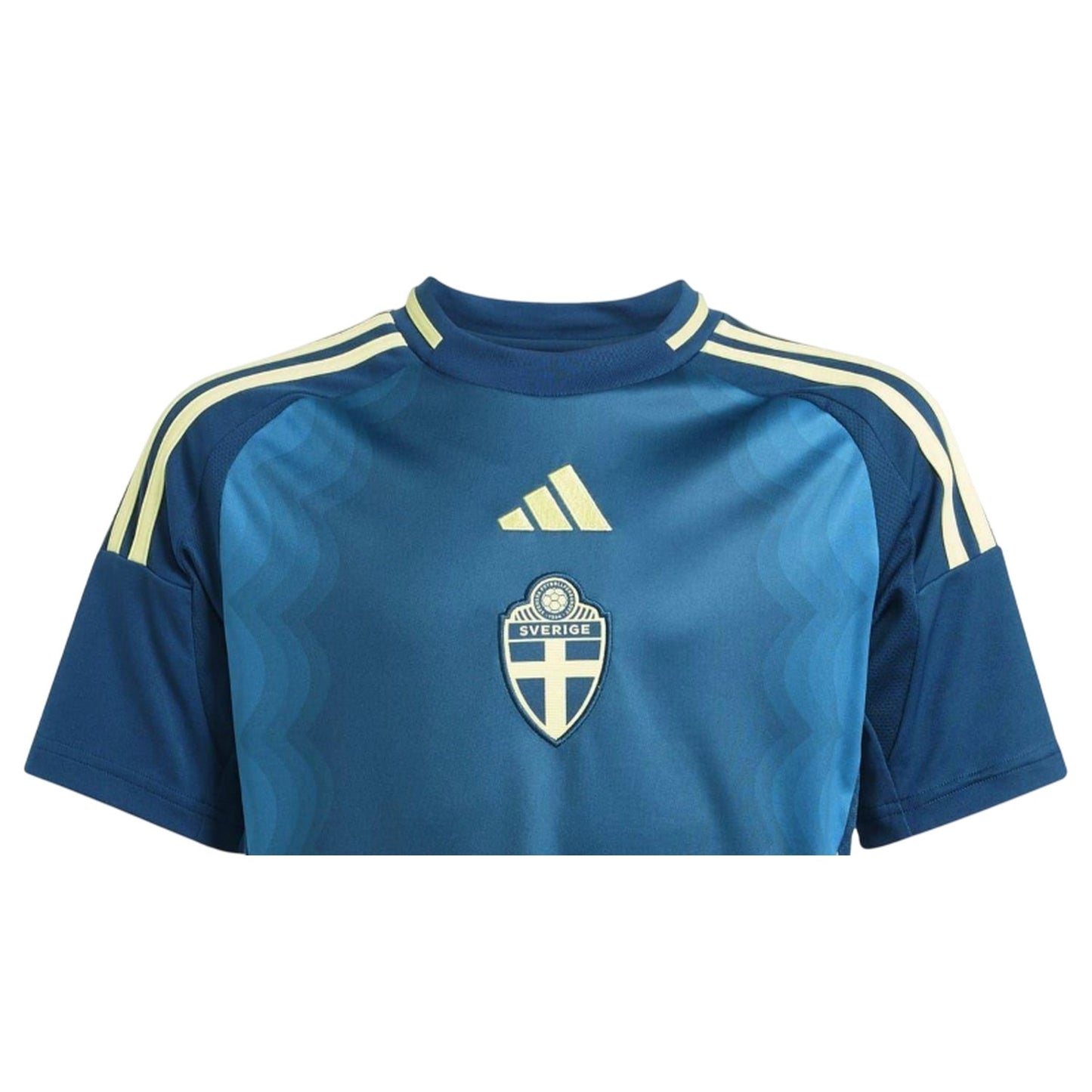 Marine - Side - Adidas Childrens-Kids 25-26 Sweden FA Away Shirt