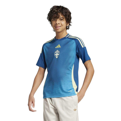 Marine - Lifestyle - Adidas Childrens-Kids 25-26 Sweden FA Away Shirt