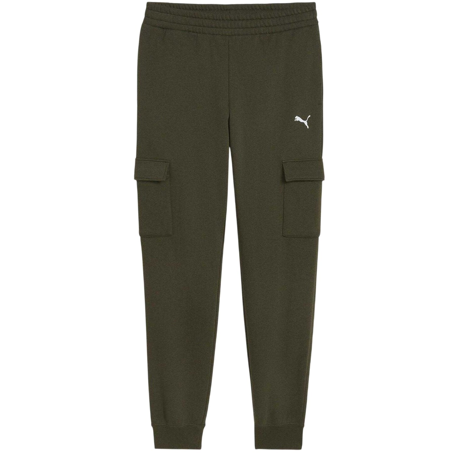 Olive - Front - Puma Mens Cotton Logo Sweatpants