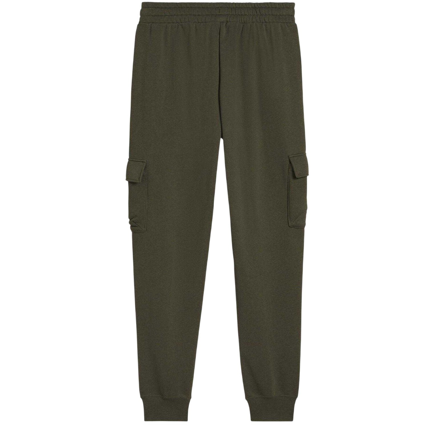 Olive - Back - Puma Mens Cotton Logo Sweatpants
