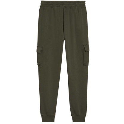 Olive - Back - Puma Mens Cotton Logo Sweatpants
