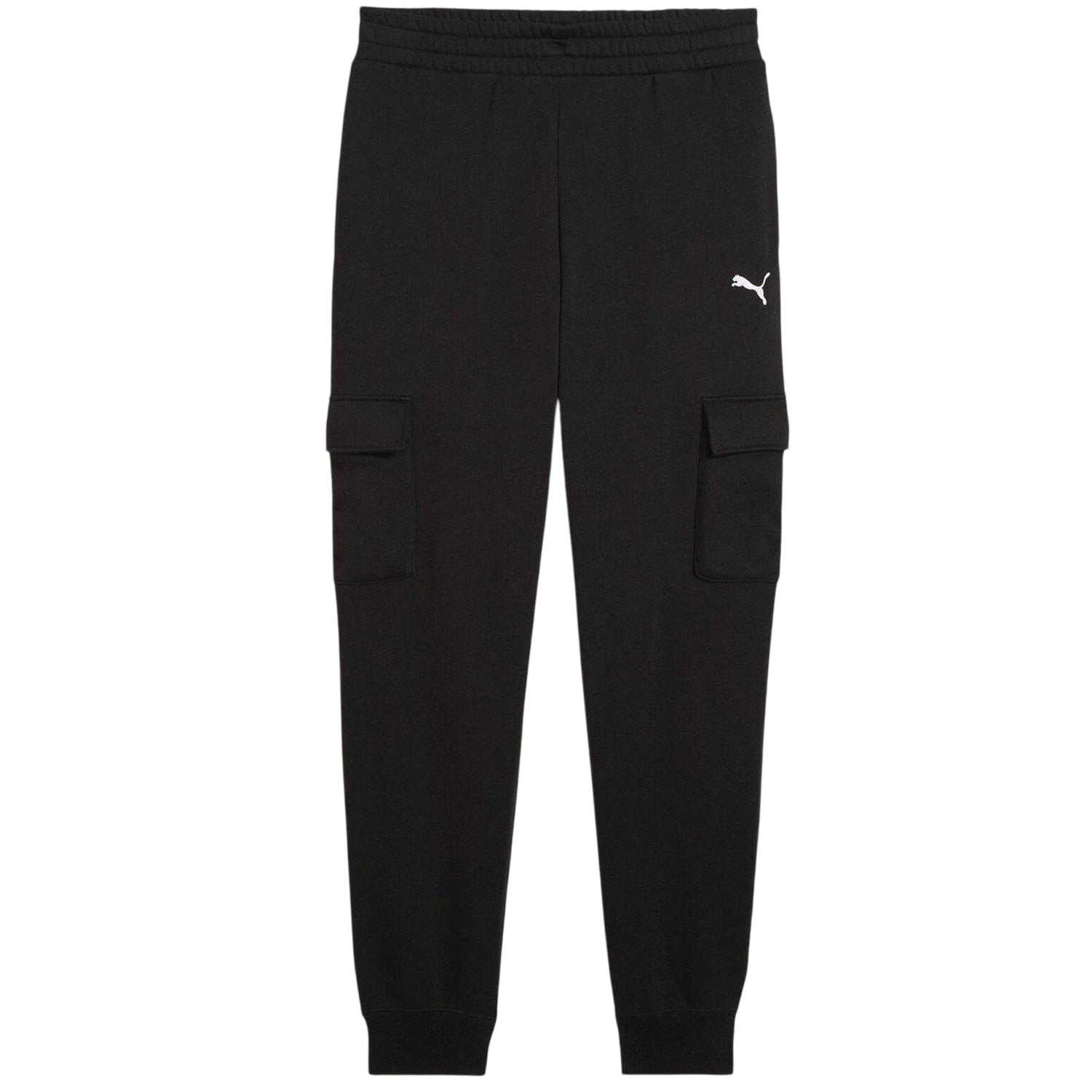 Black - Front - Puma Mens Cotton Logo Sweatpants