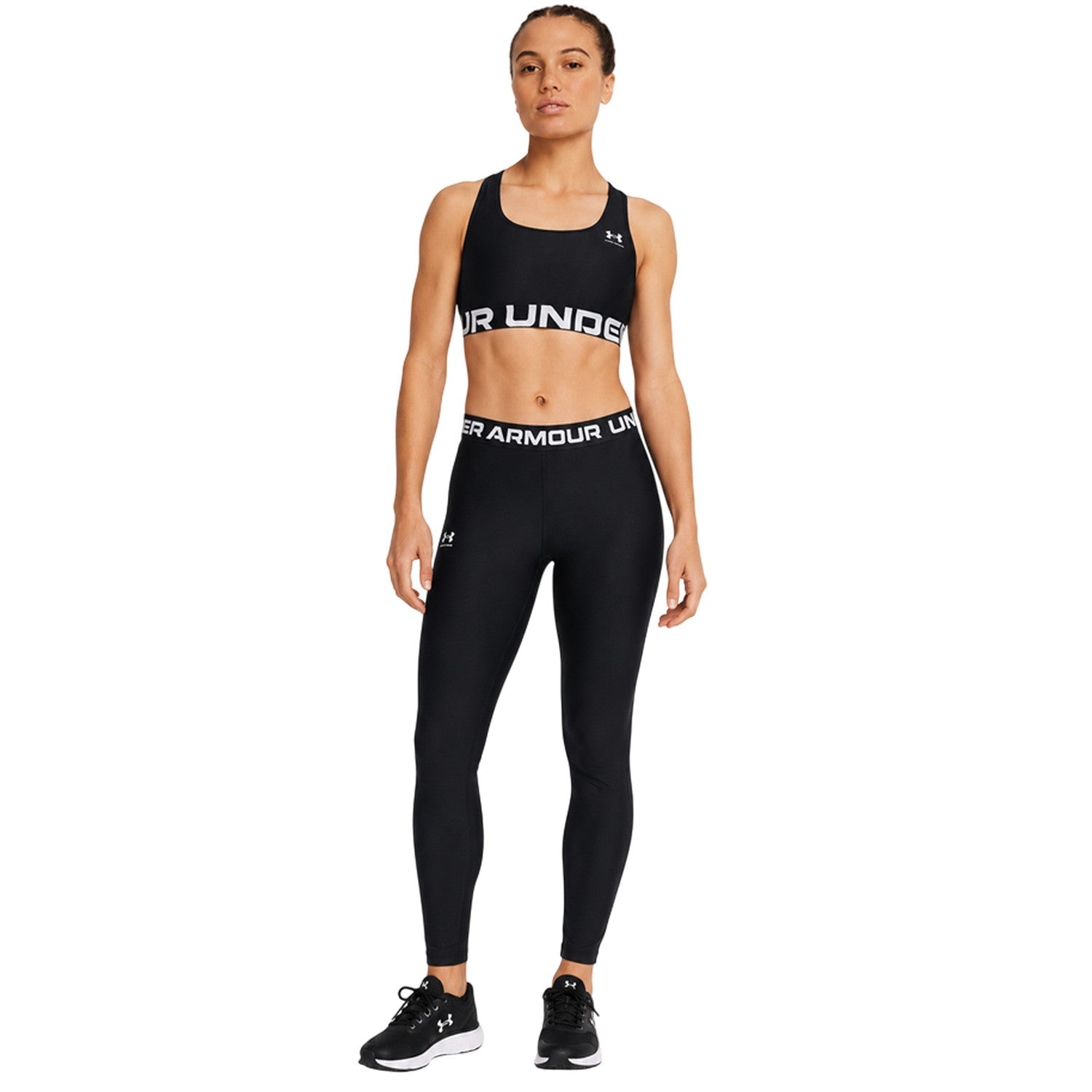 Black - Lifestyle - Under Armour Womens-Ladies HeatGear Sports Bra