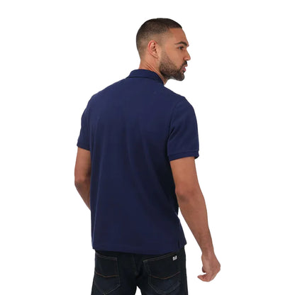 Navy - Back - Gant Mens Shield Pique Regular Polo Shirt