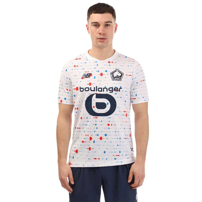White - Front - New Balance Mens Lille 23-24 Away Jersey