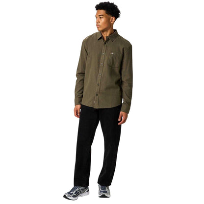 Leaf Green - Lifestyle - Jack Wills Mens Logo Flannel Long-Sleeved Shirt