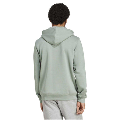 Silver Green - Back - Adidas Mens Essentials Relaxed Fit Pullover Hoodie