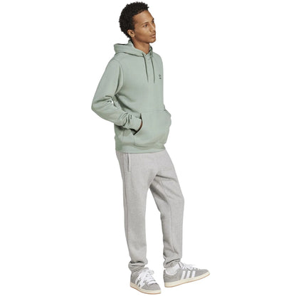 Silver Green - Pack Shot - Adidas Mens Essentials Relaxed Fit Pullover Hoodie