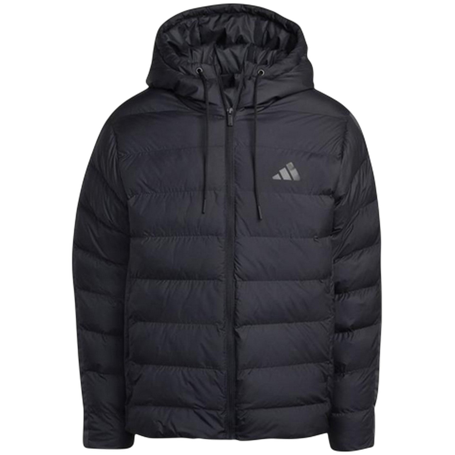 Triple Black - Front - Adidas Mens Climawarm Hooded Jacket