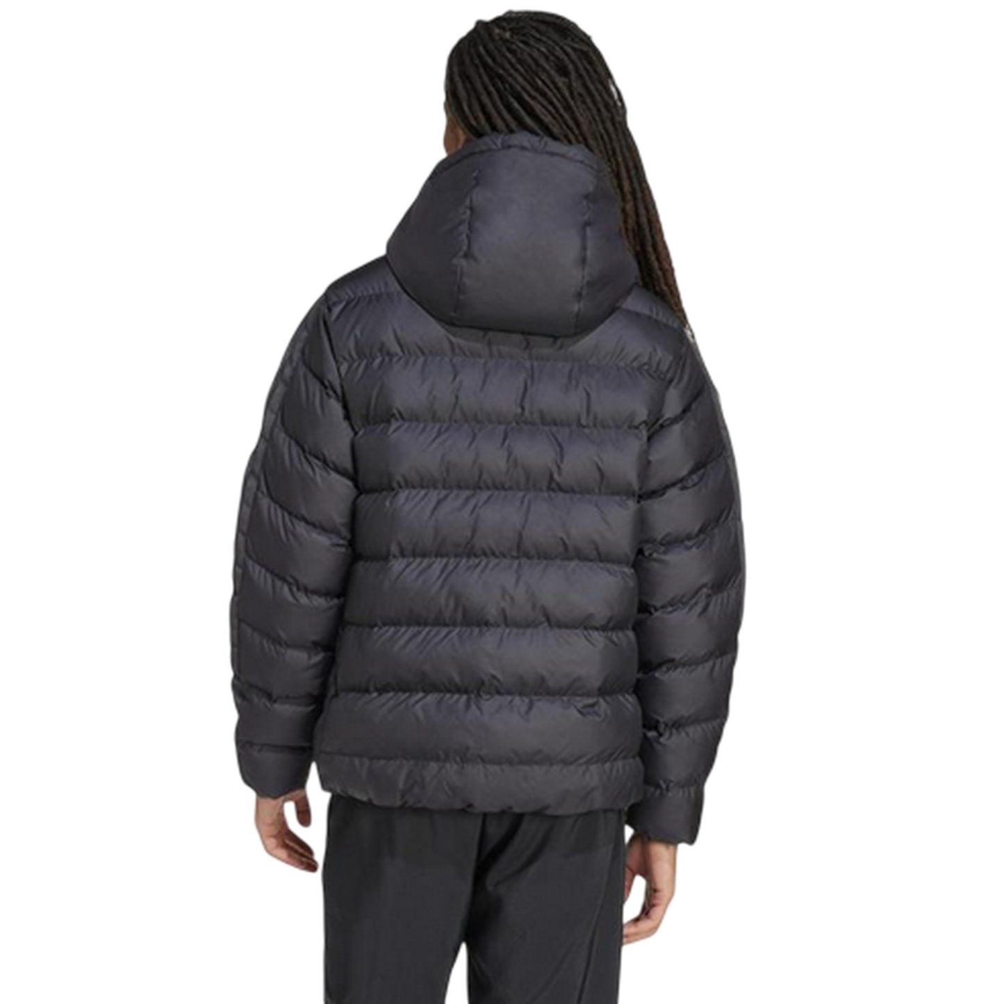 Triple Black - Back - Adidas Mens Climawarm Hooded Jacket