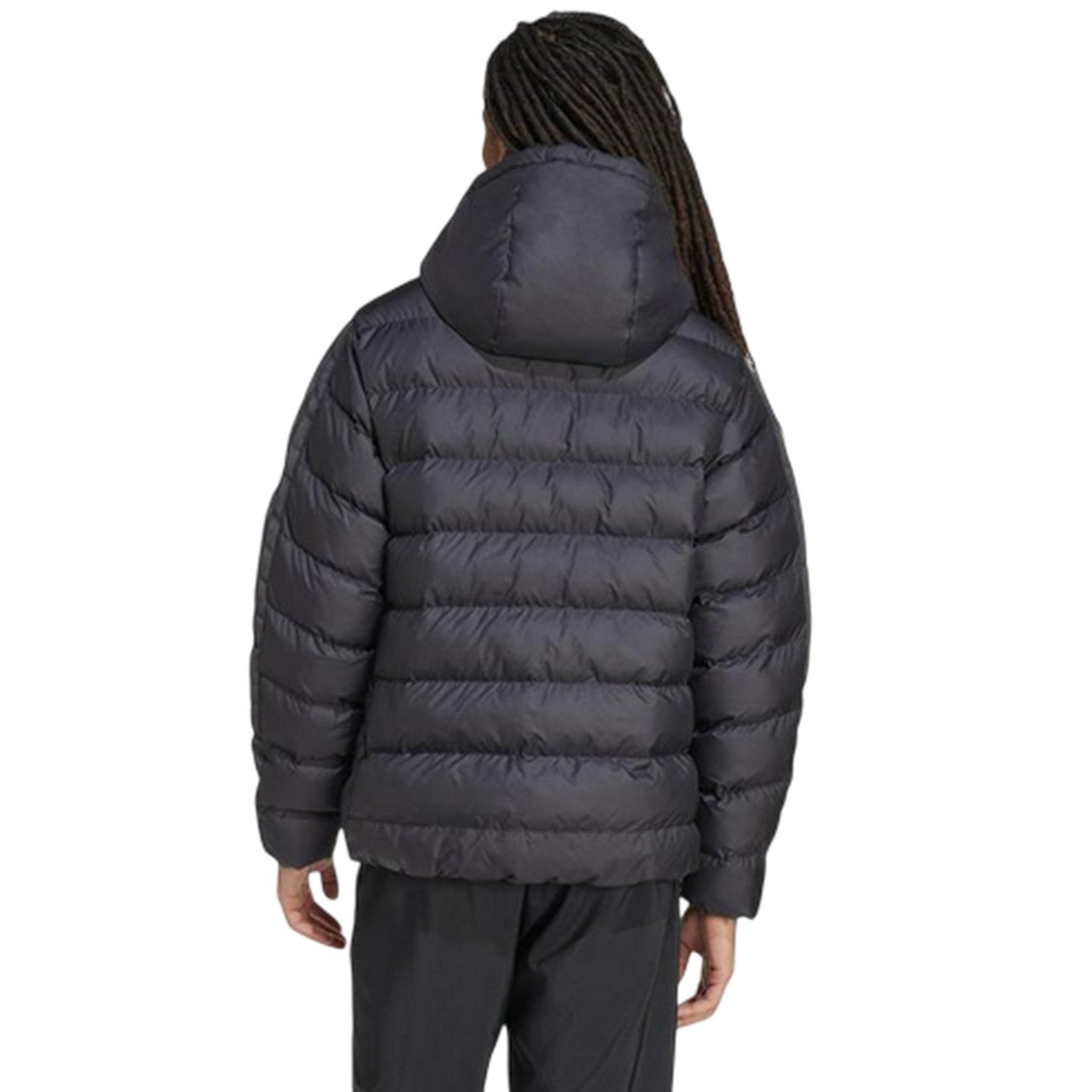 Triple Black - Back - Adidas Mens Climawarm Hooded Jacket
