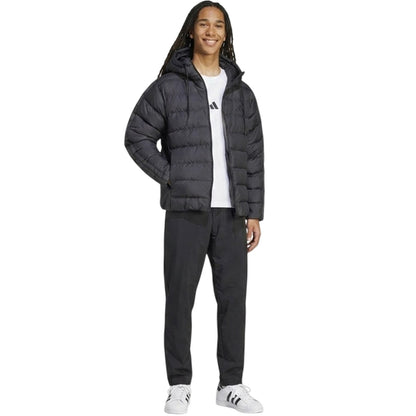 Triple Black - Pack Shot - Adidas Mens Climawarm Hooded Jacket