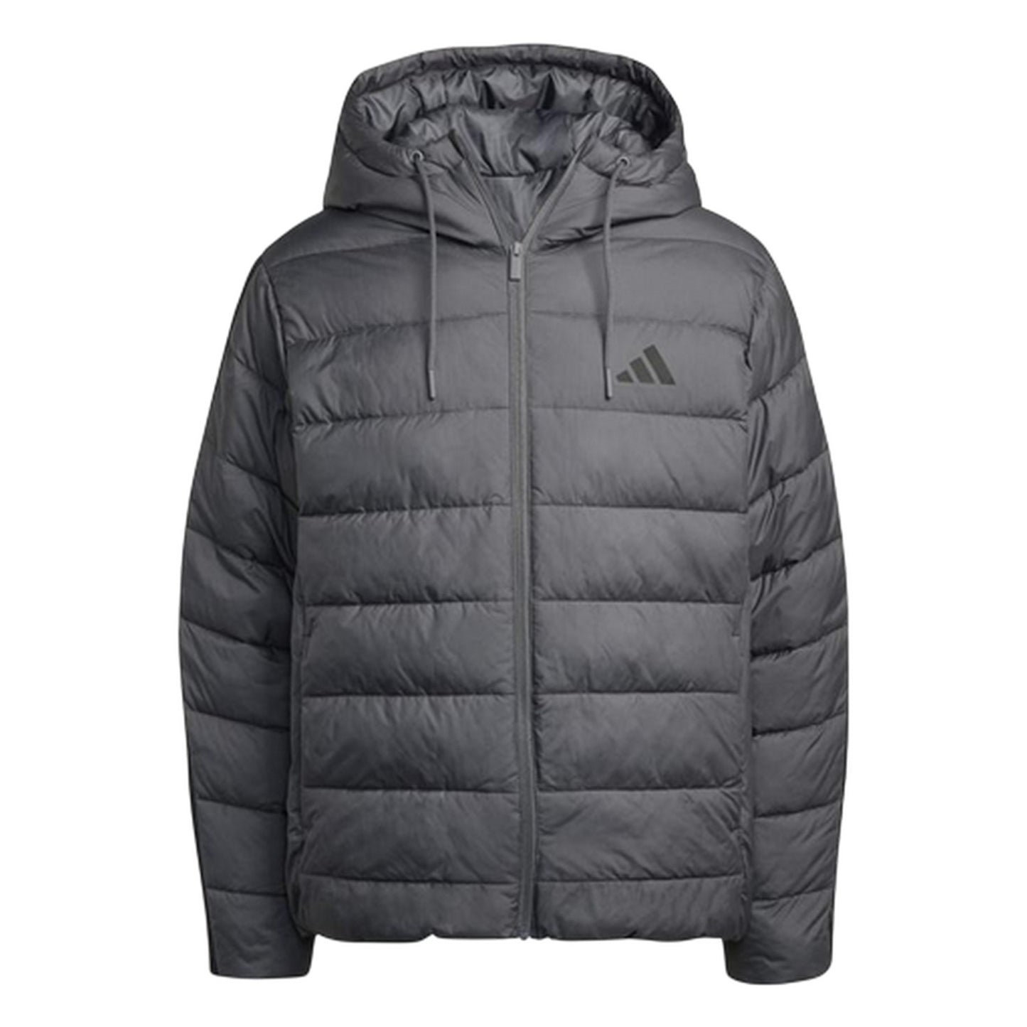 Grey-Black - Front - Adidas Mens Climawarm Hooded Jacket