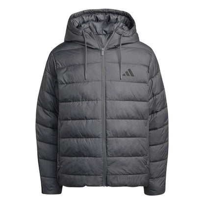 Grey-Black - Front - Adidas Mens Climawarm Hooded Jacket