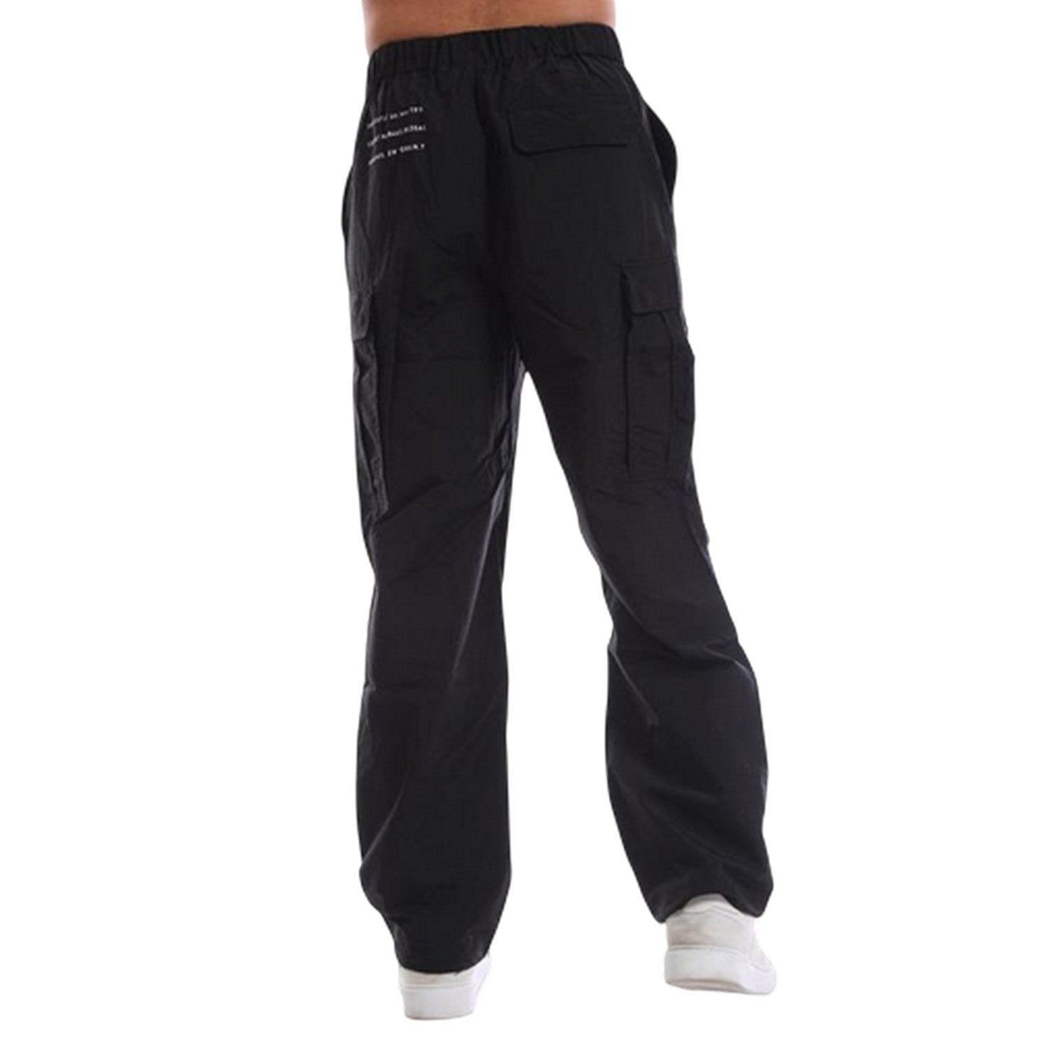 Black - Back - Avirex Mens Combat Trousers