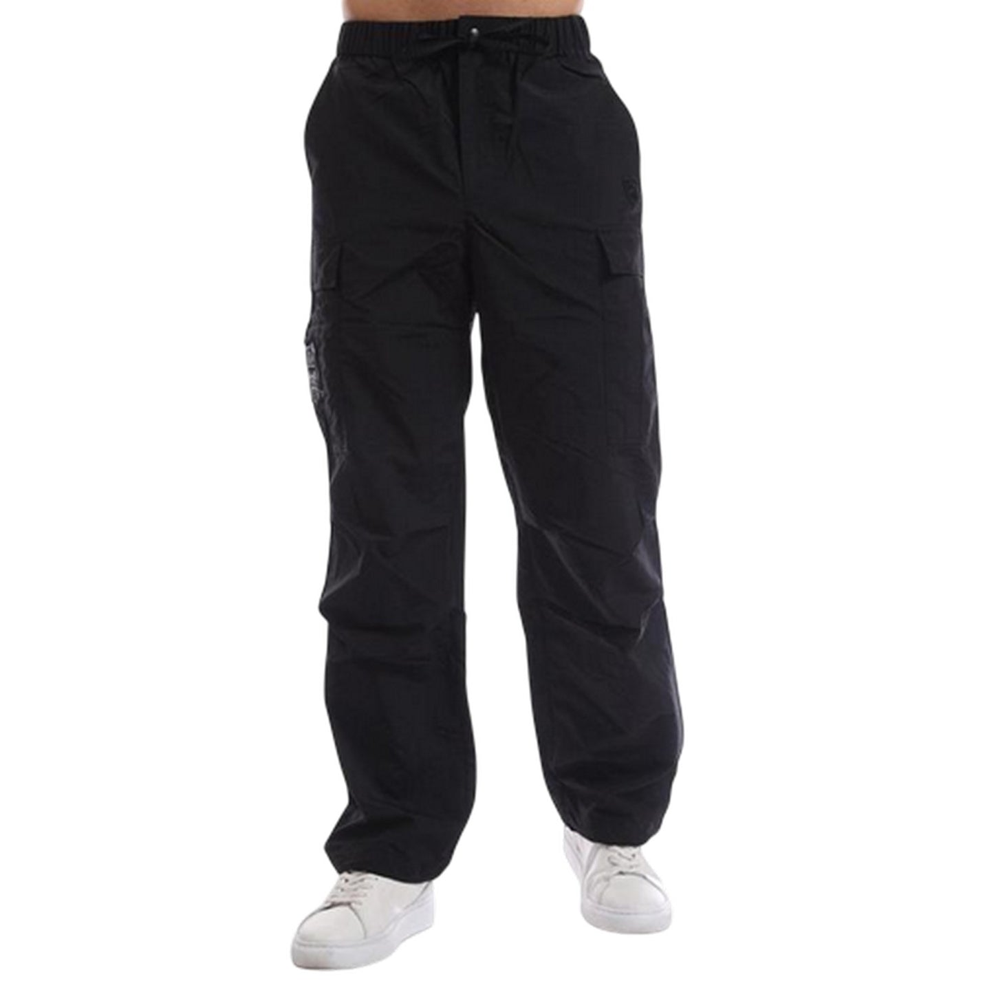Black - Front - Avirex Mens Combat Trousers