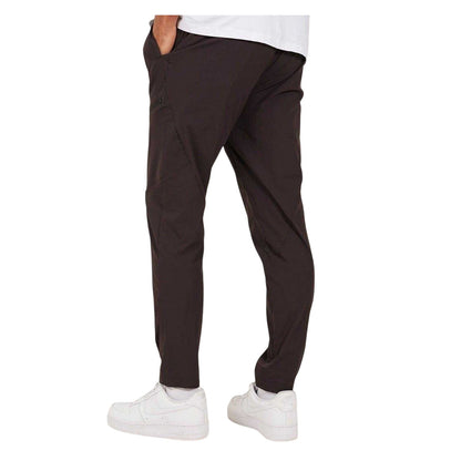 Dark Grey - Back - Brave Soul Mens Ripstop Slim Cargo Trousers