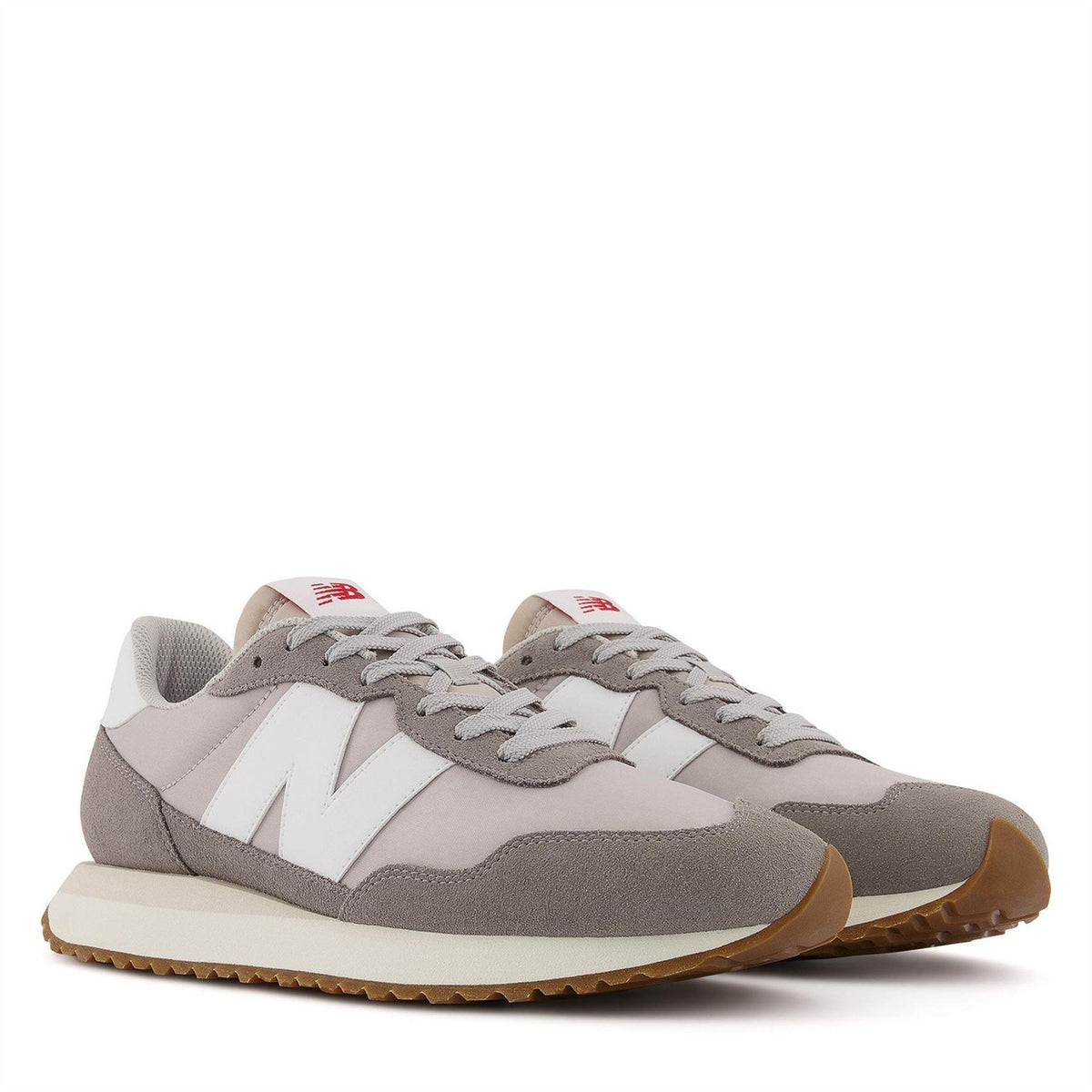 Cloud - Side - New Balance Mens 237 Suede Trainers