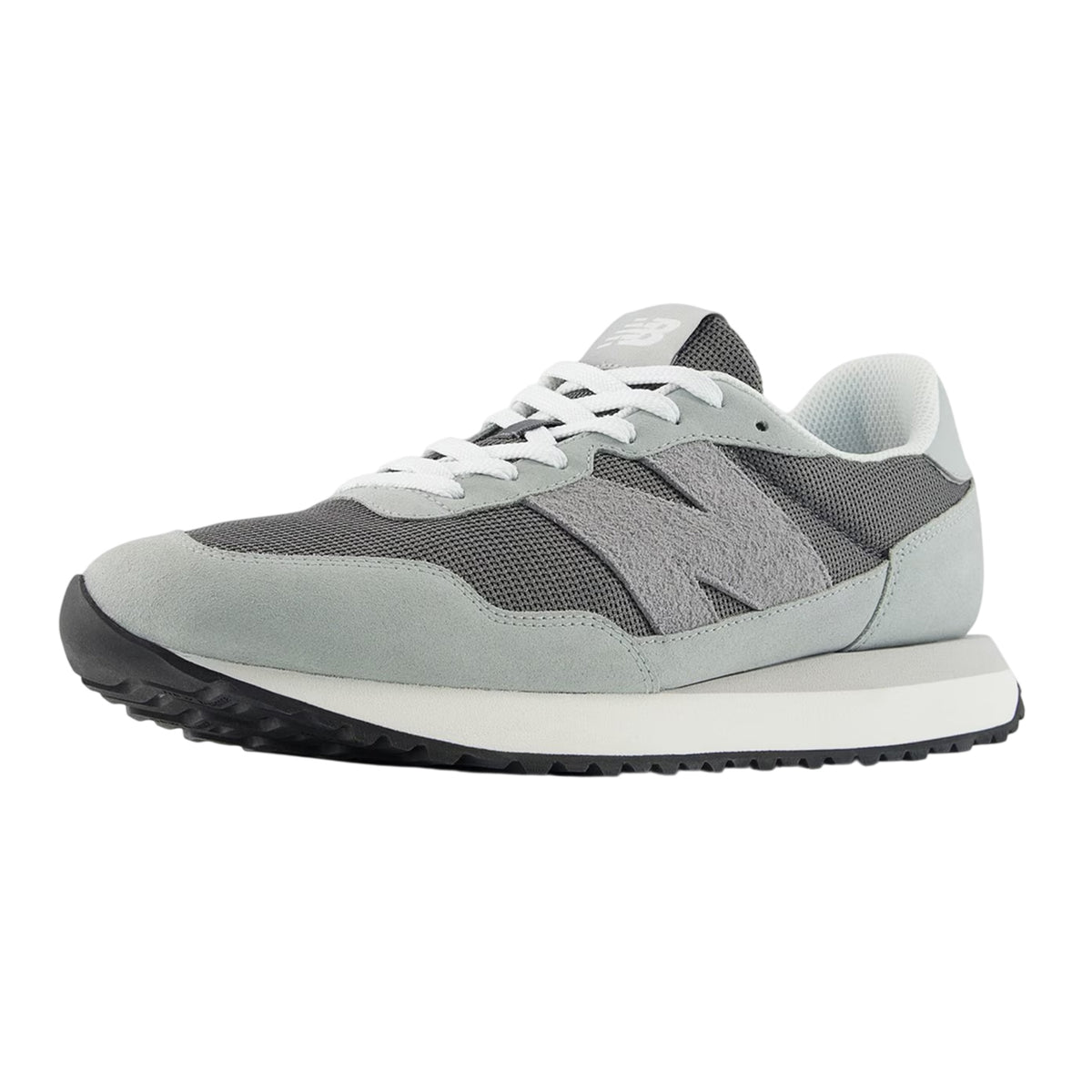 White Castlerock - Back - New Balance Mens 237 Suede Trainers
