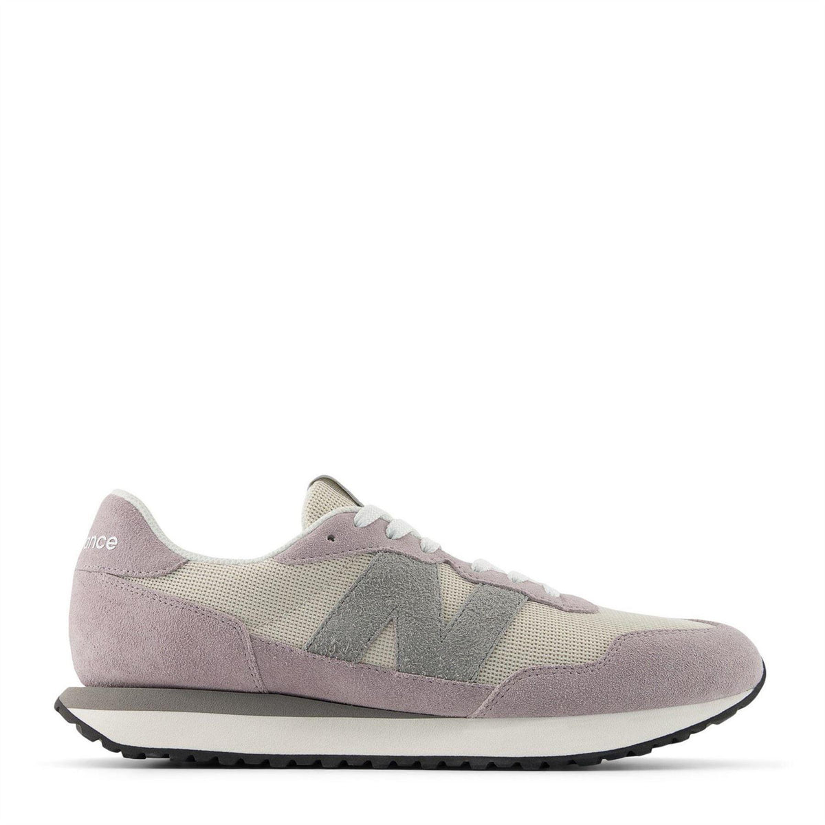 Moonbeam - Front - New Balance Mens 237 Suede Trainers