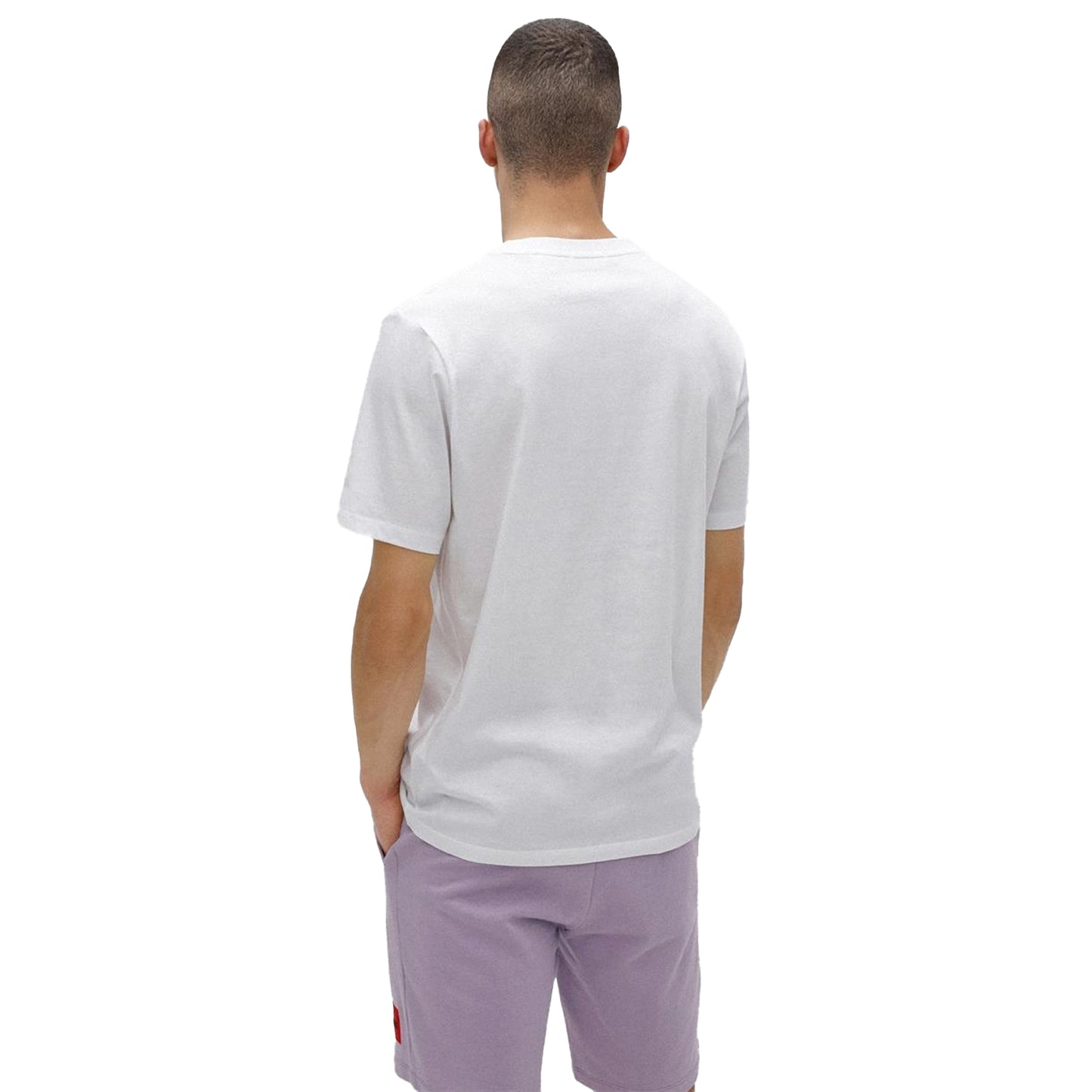 White - Back - Hugo Mens Dulive Box Logo T-Shirt