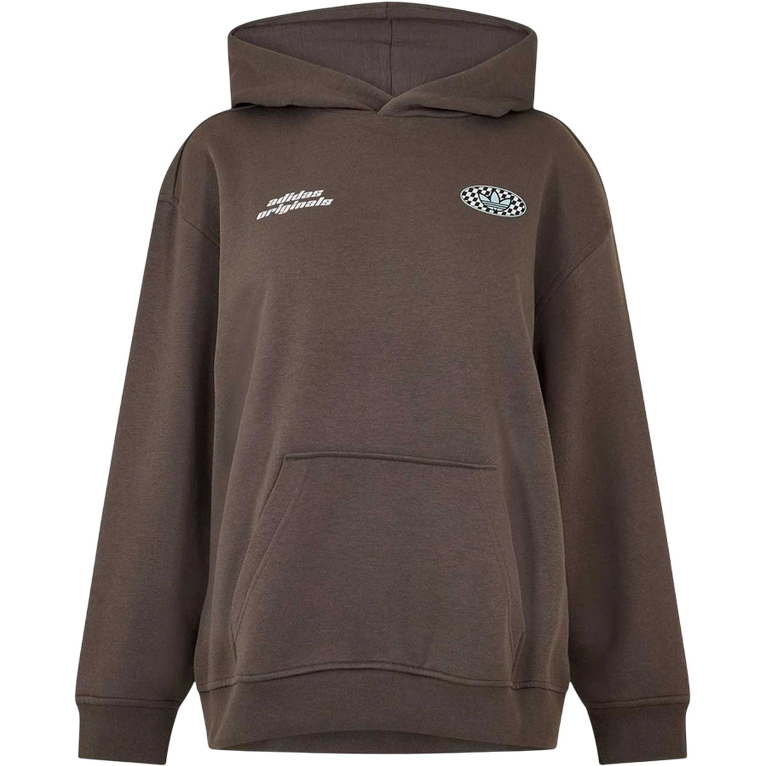 Charcoal - Front - Adidas Womens-Ladies Originals Hoodie