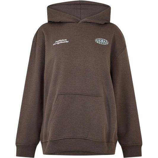 Charcoal - Front - Adidas Womens-Ladies Originals Hoodie