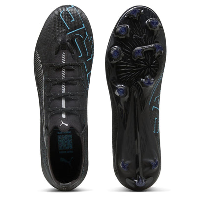 Black-Silver - Side - Puma Mens Ultra Pro Firm Ground Football Boots