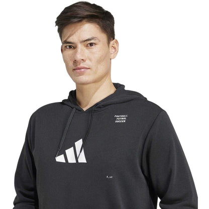 Black - Side - Adidas Mens Performance Lightweight Hoodie
