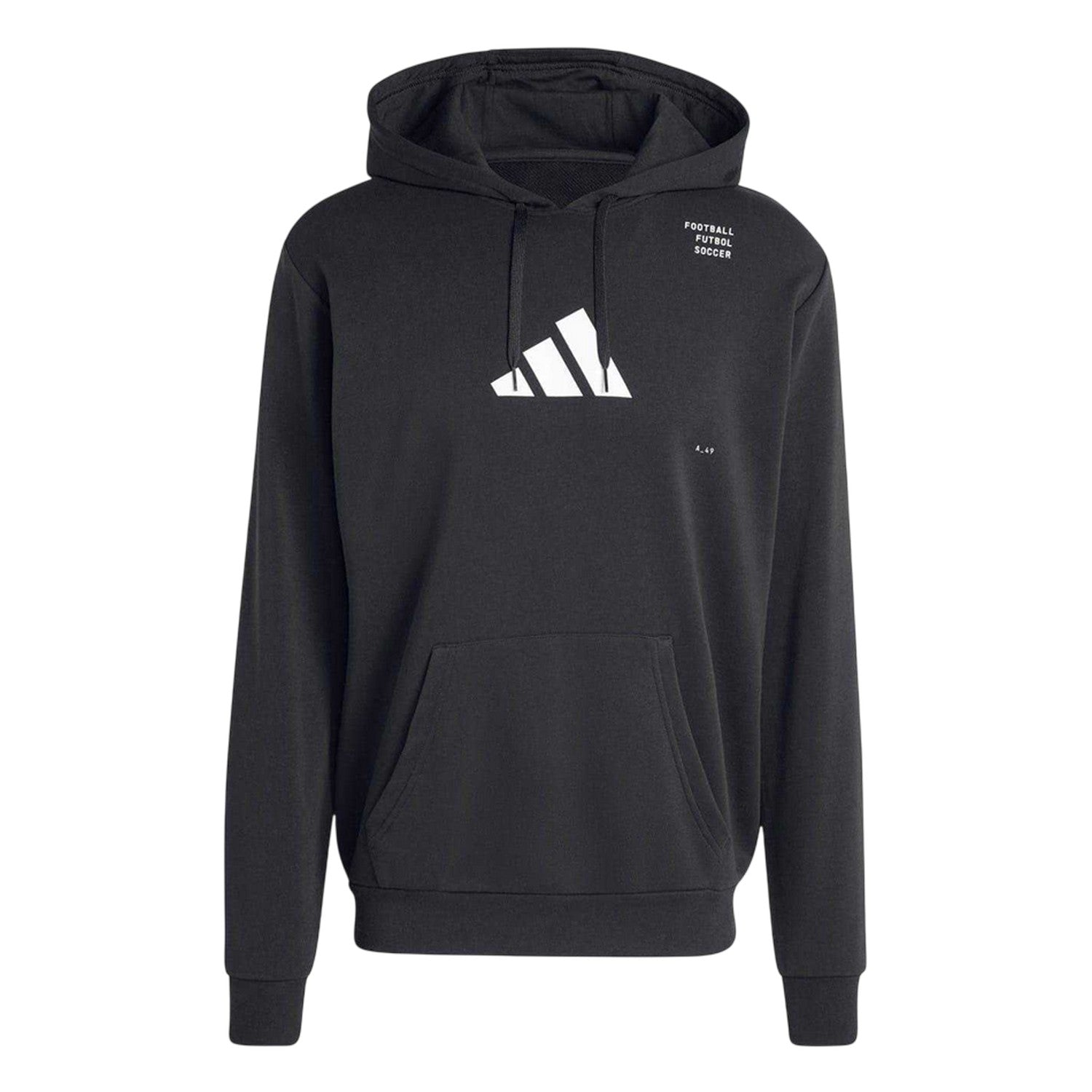 Black - Front - Adidas Mens Performance Lightweight Hoodie