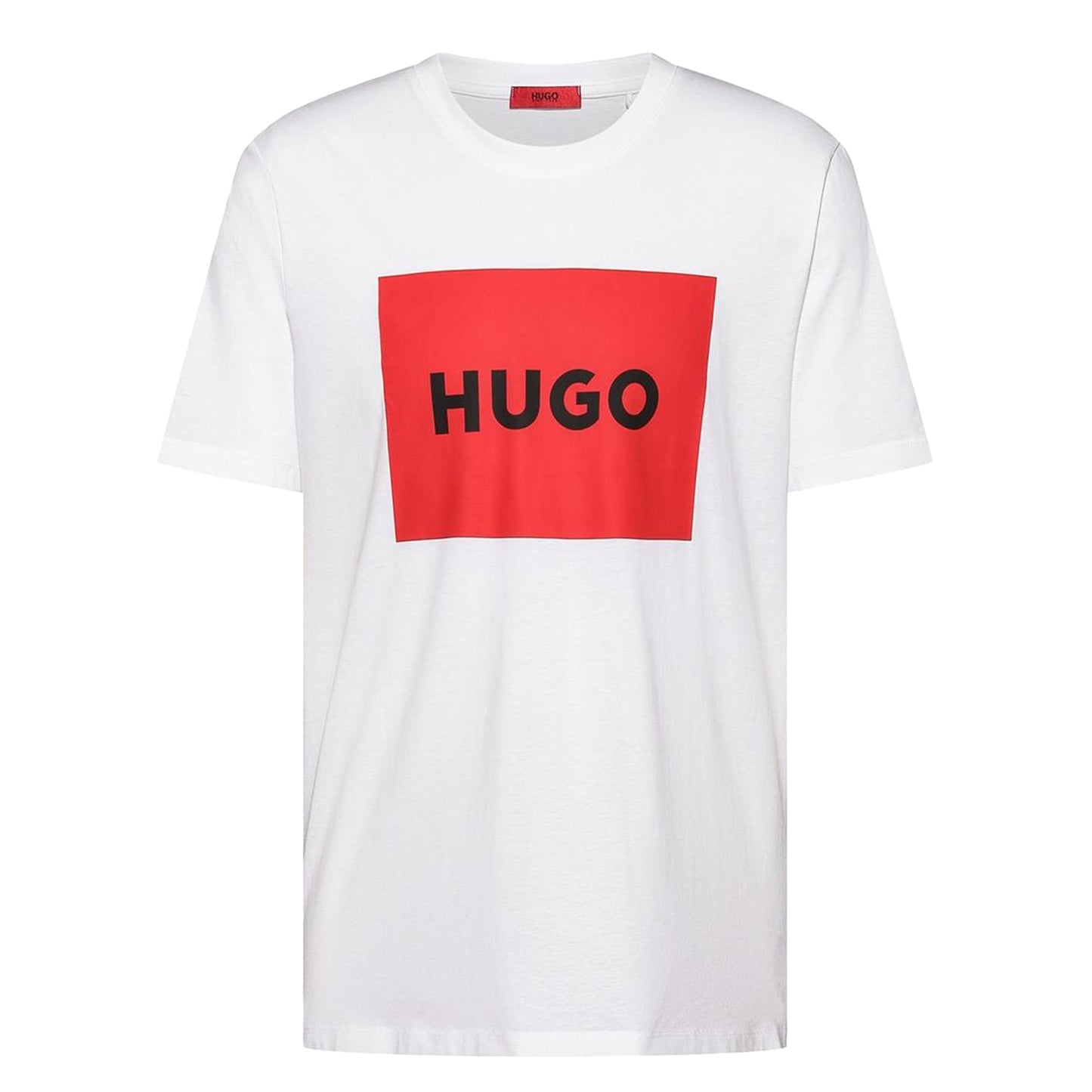 White - Front - Hugo Mens Dulive Box Logo T-Shirt