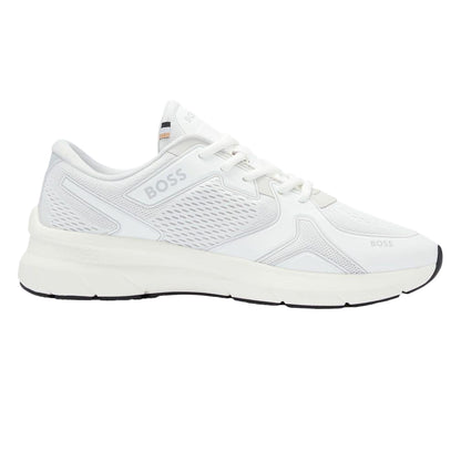 White - Back - Boss Mens Owen Running Trainers