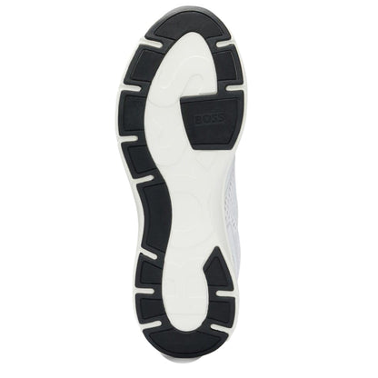 White - Side - Boss Mens Owen Running Trainers