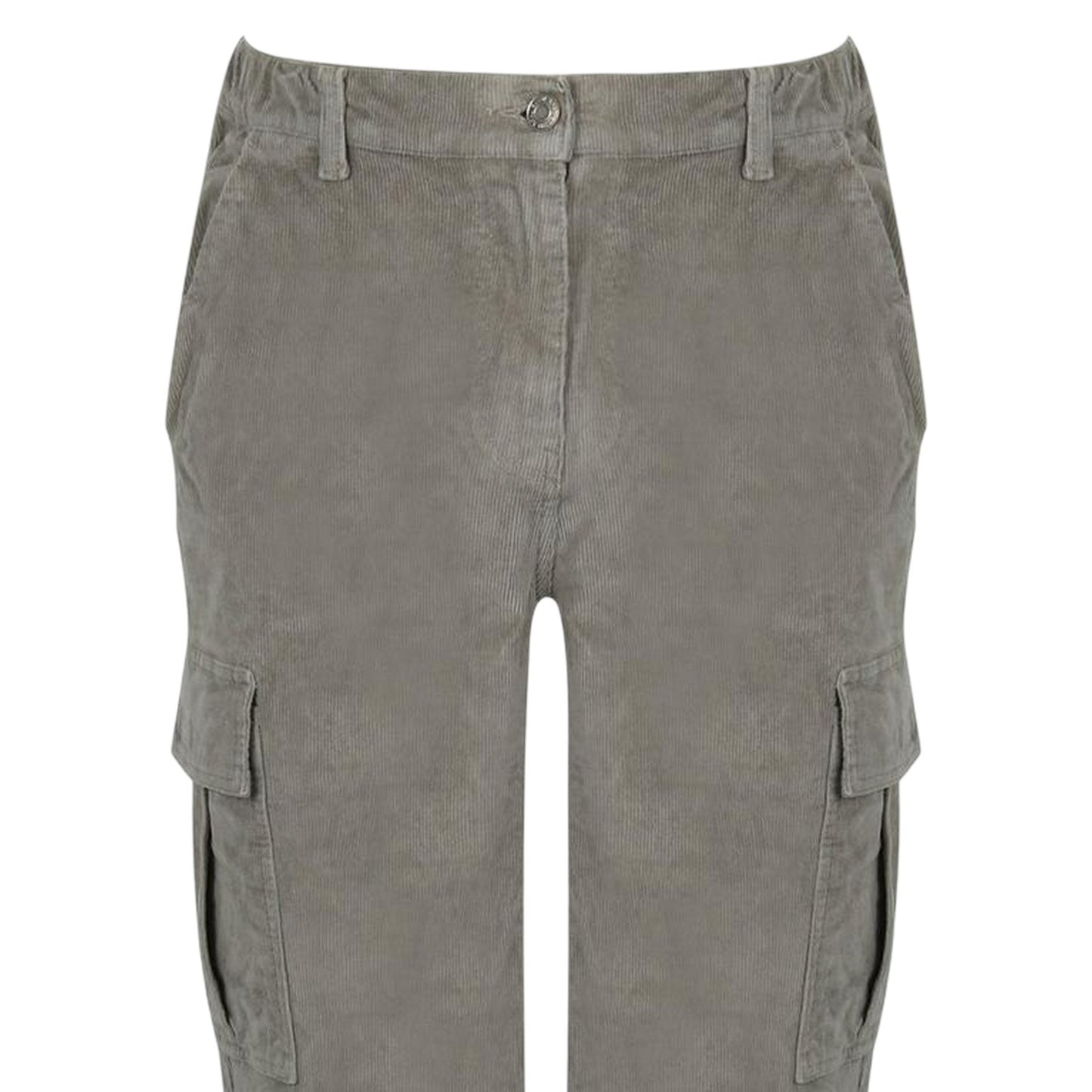 Silver Sage - Side - Jack Wills Mens Corduroy Combat Trousers