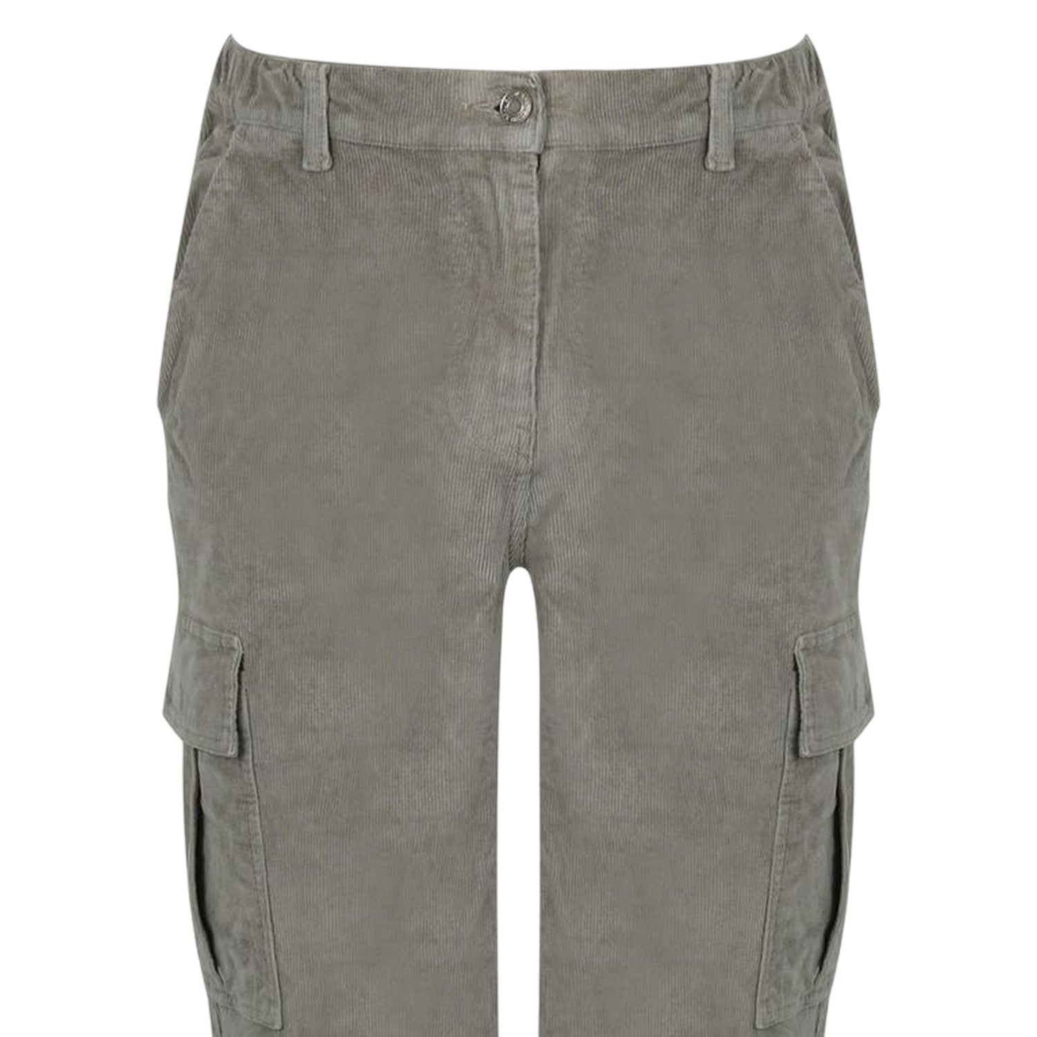 Silver Sage - Side - Jack Wills Mens Corduroy Combat Trousers