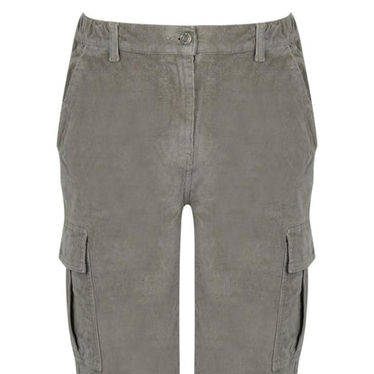 Silver Sage - Side - Jack Wills Mens Corduroy Combat Trousers