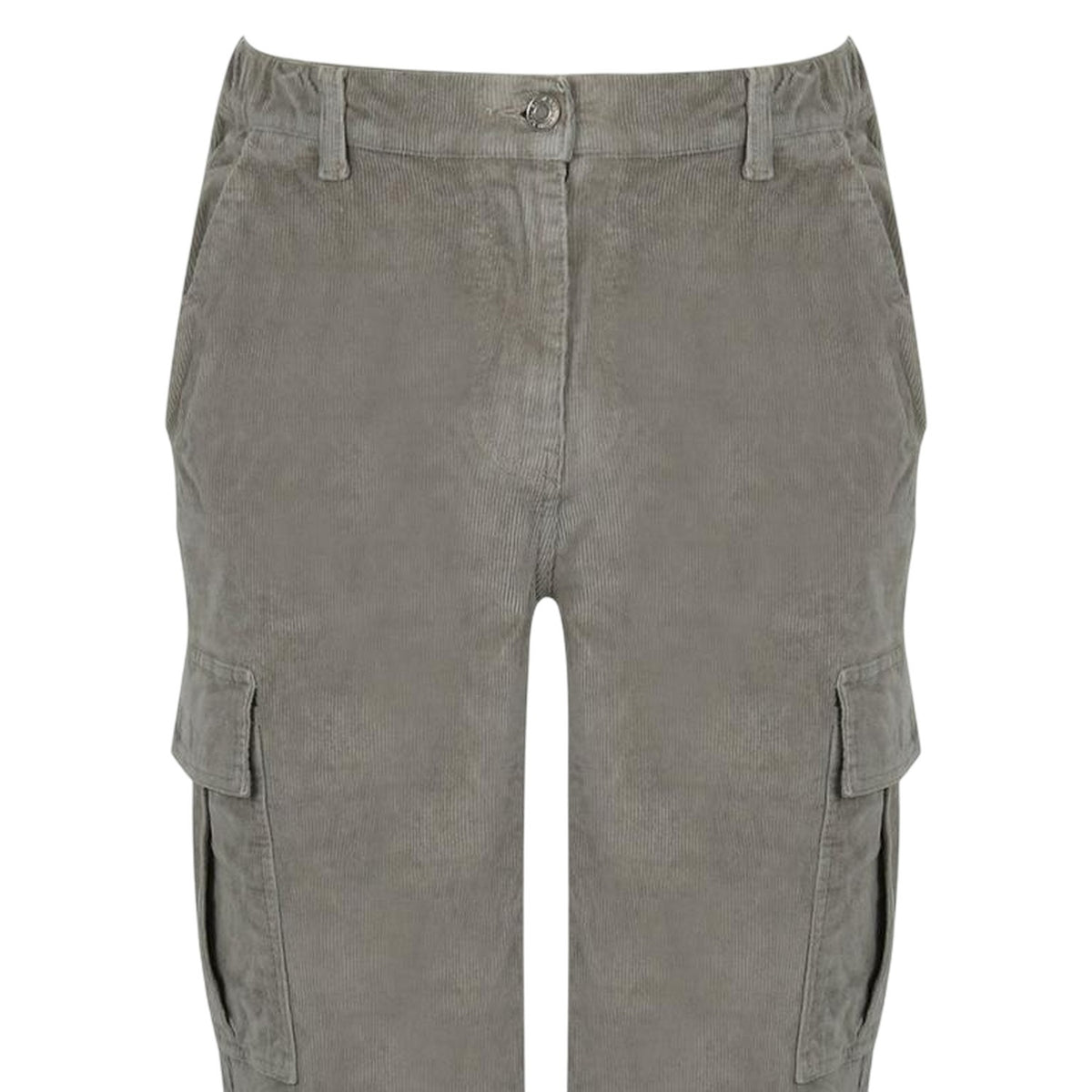 Silver Sage - Side - Jack Wills Mens Corduroy Combat Trousers