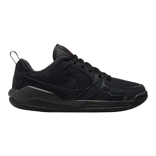 Black-Red - Front - Nike Childrens-Kids Jordan Cmft Era Lace Up Flat Shoes