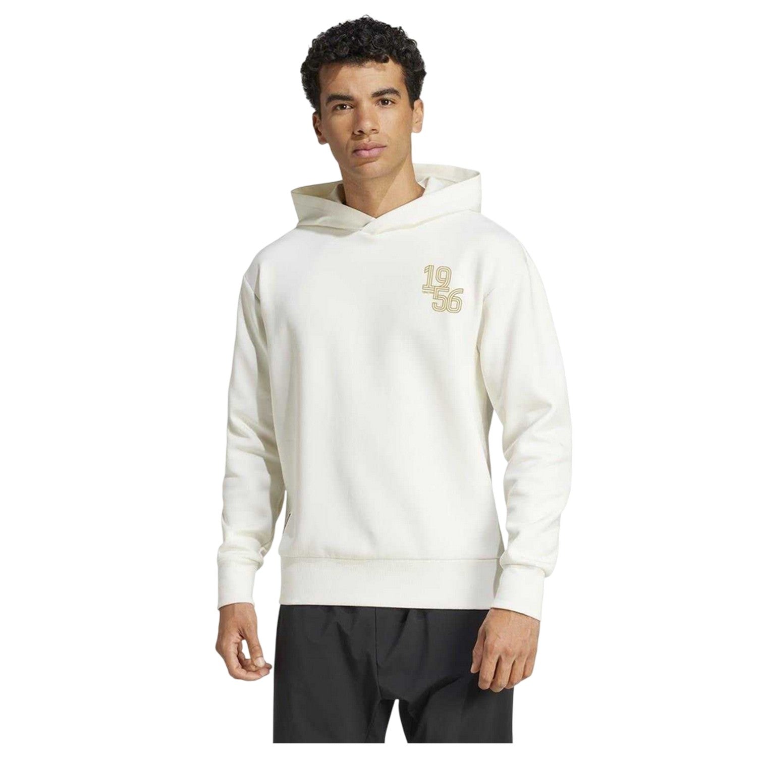 White-Blue - Side - Adidas Mens 2025-2026 Real Madrid CF Hoodie