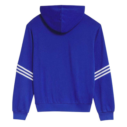 Blue - Back - Adidas Unisex Adult Classics Skateboarding Hoodie